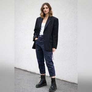 Marithé + François Girbaud Cropped Plaid Corduroy Denim Pants 32